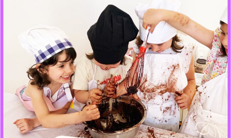 Fiesta de cerámica y cocina en inglés en KIT POT KIDS